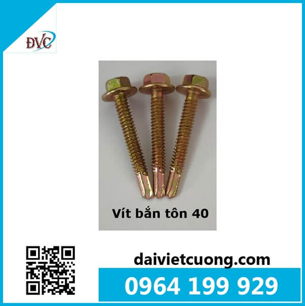 Thông số kỹ thuật của vít tôn 40 (mm)